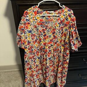 Chic Soul Floral Multicolor Dress